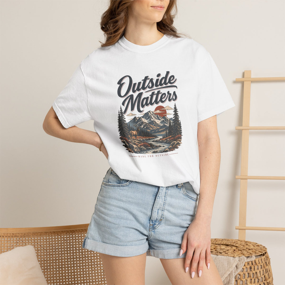 Outside Matters River | Heavyweight Graphic T-Shirt