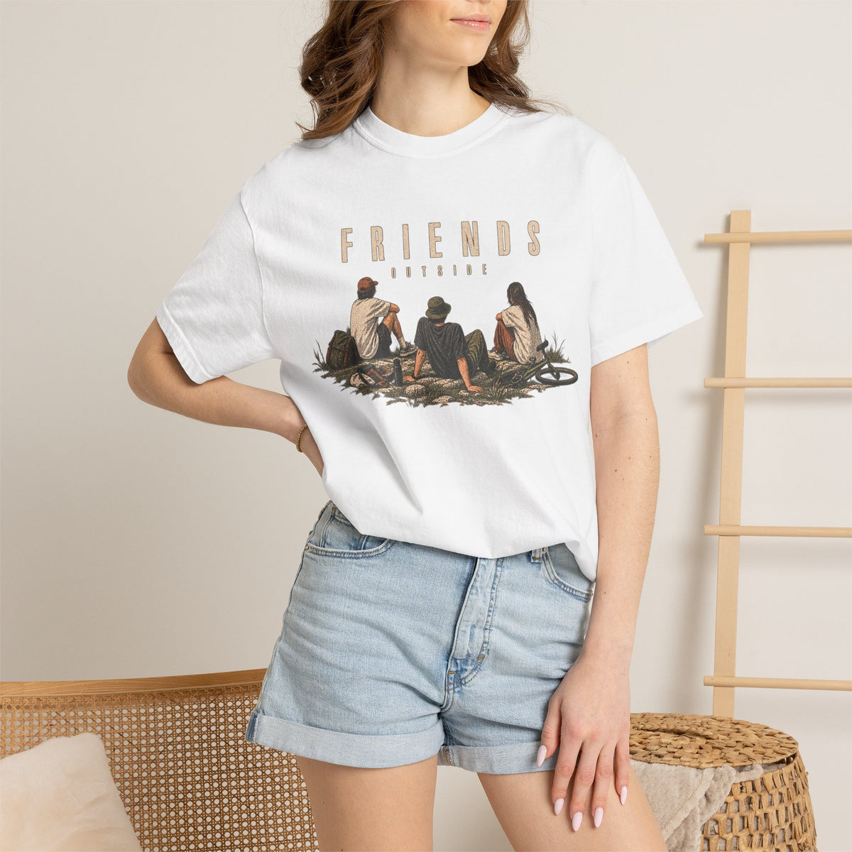 Friends Outside | Heavyweight Graphic T-Shirt