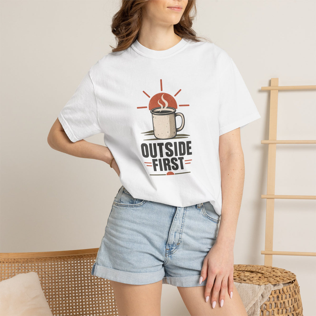Outside First | Heavyweight Graphic T-Shirt