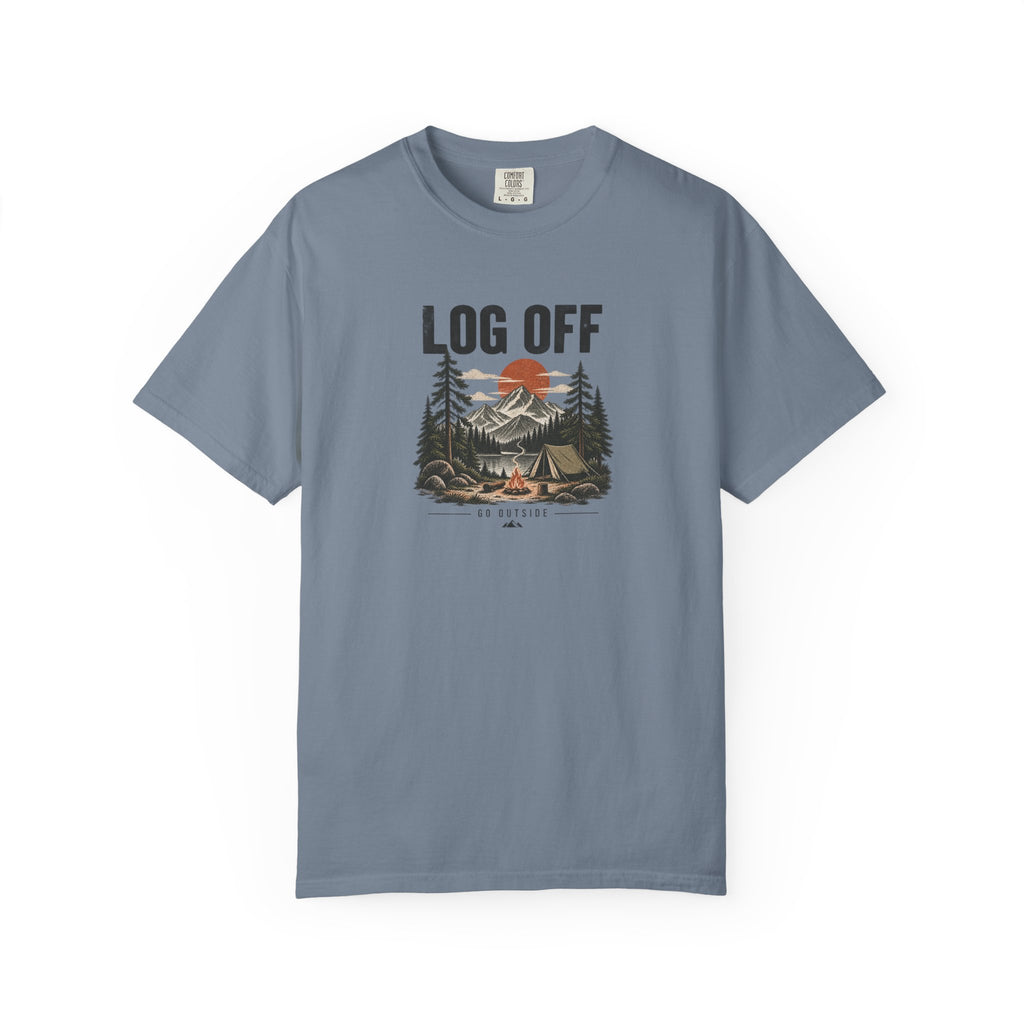 Log Off | Heavyweight Graphic T-Shirt