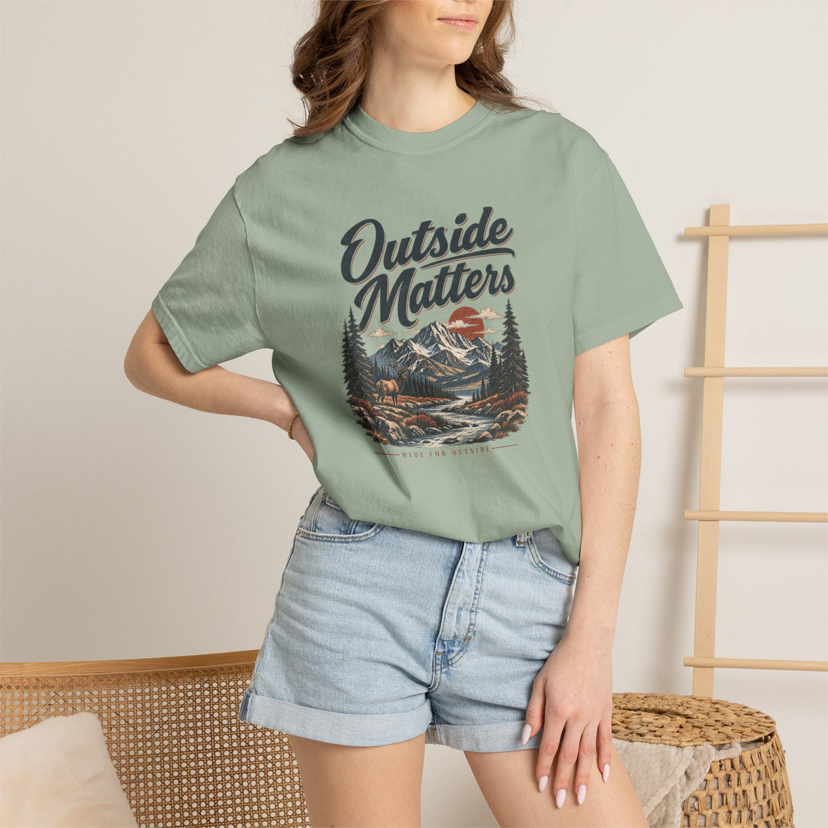 Outside Matters River | Heavyweight Graphic T-Shirt