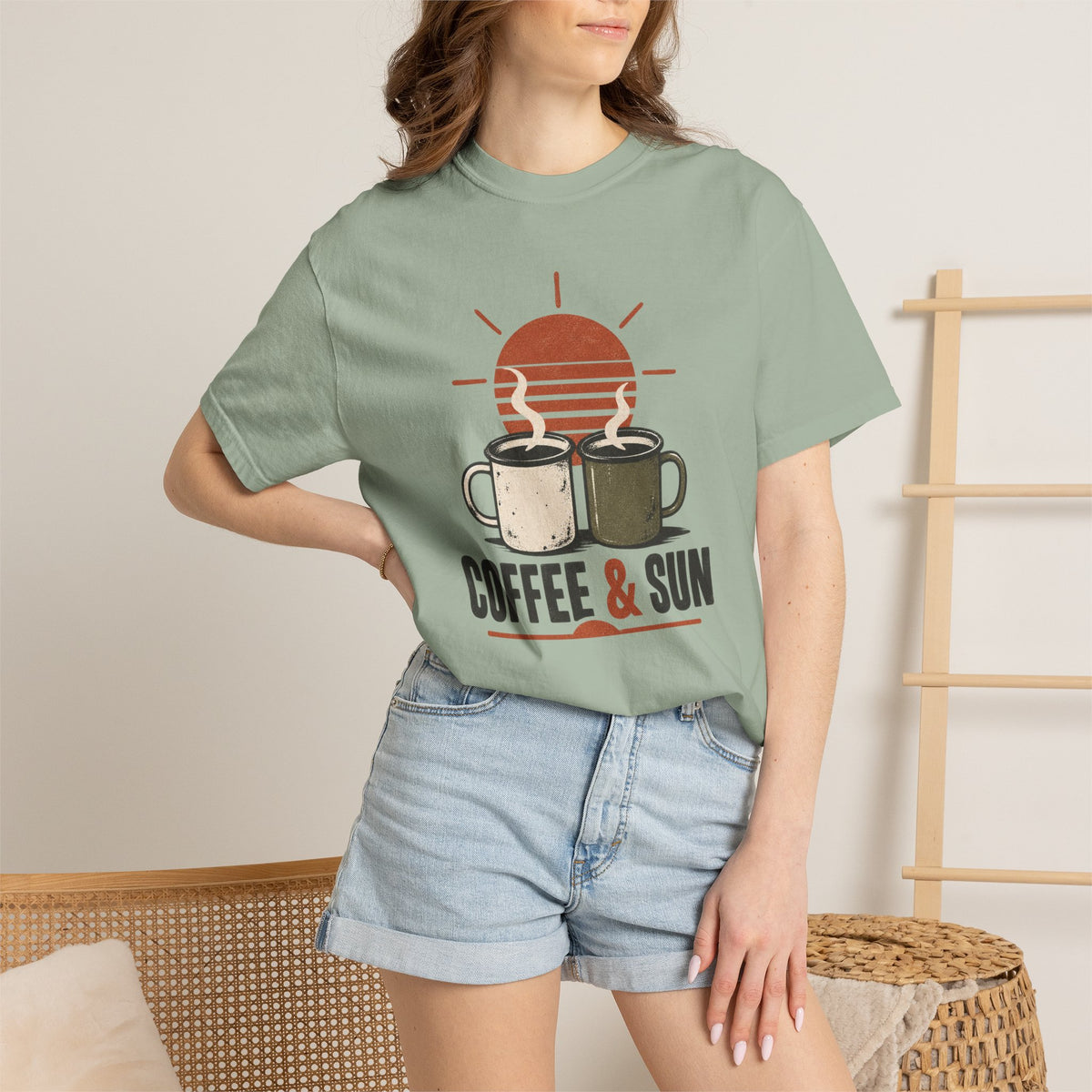 Coffee & Sun | Heavyweight Graphic T-Shirt