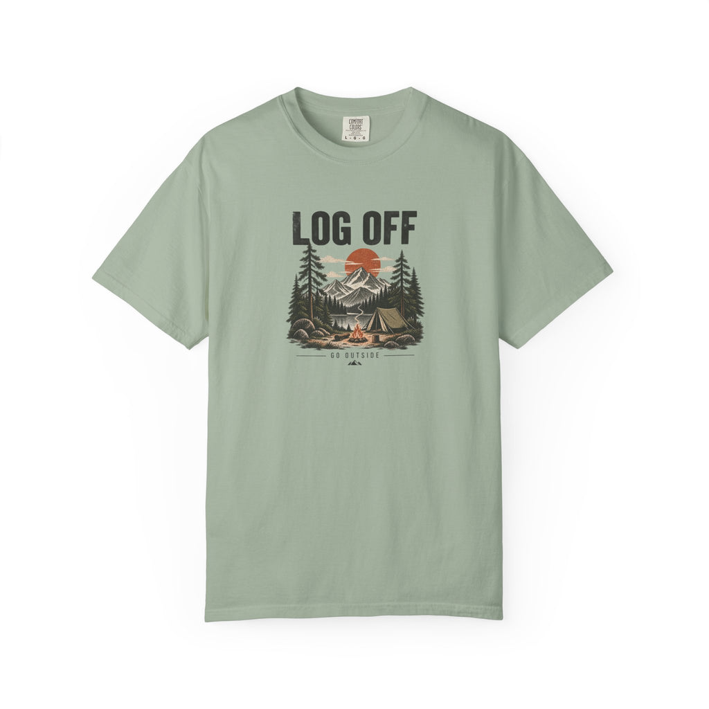 Log Off | Heavyweight Graphic T-Shirt