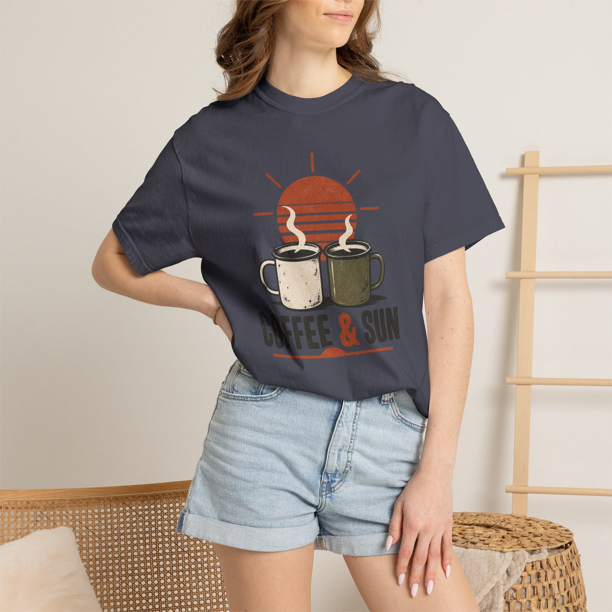 Coffee & Sun | Heavyweight Graphic T-Shirt