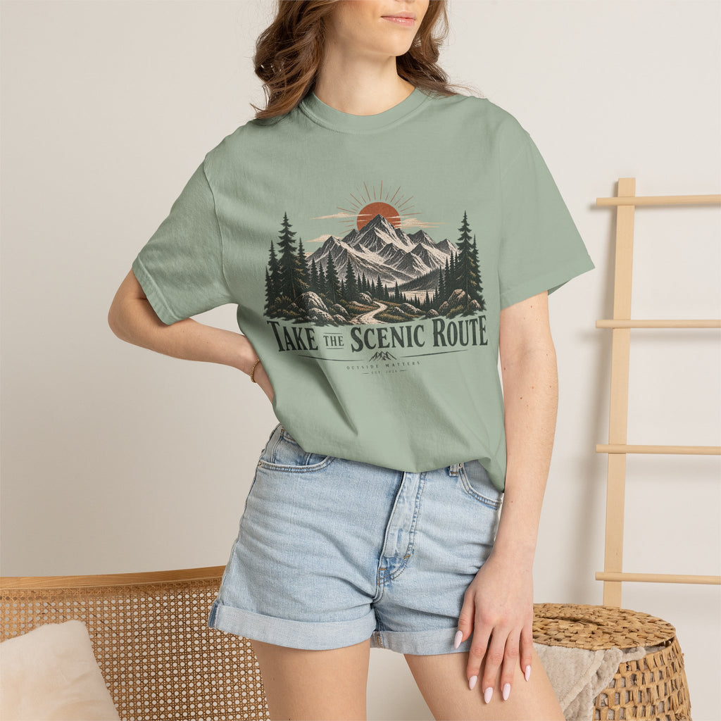 Take the Scenic Route | Heavyweight Graphic T-Shirt