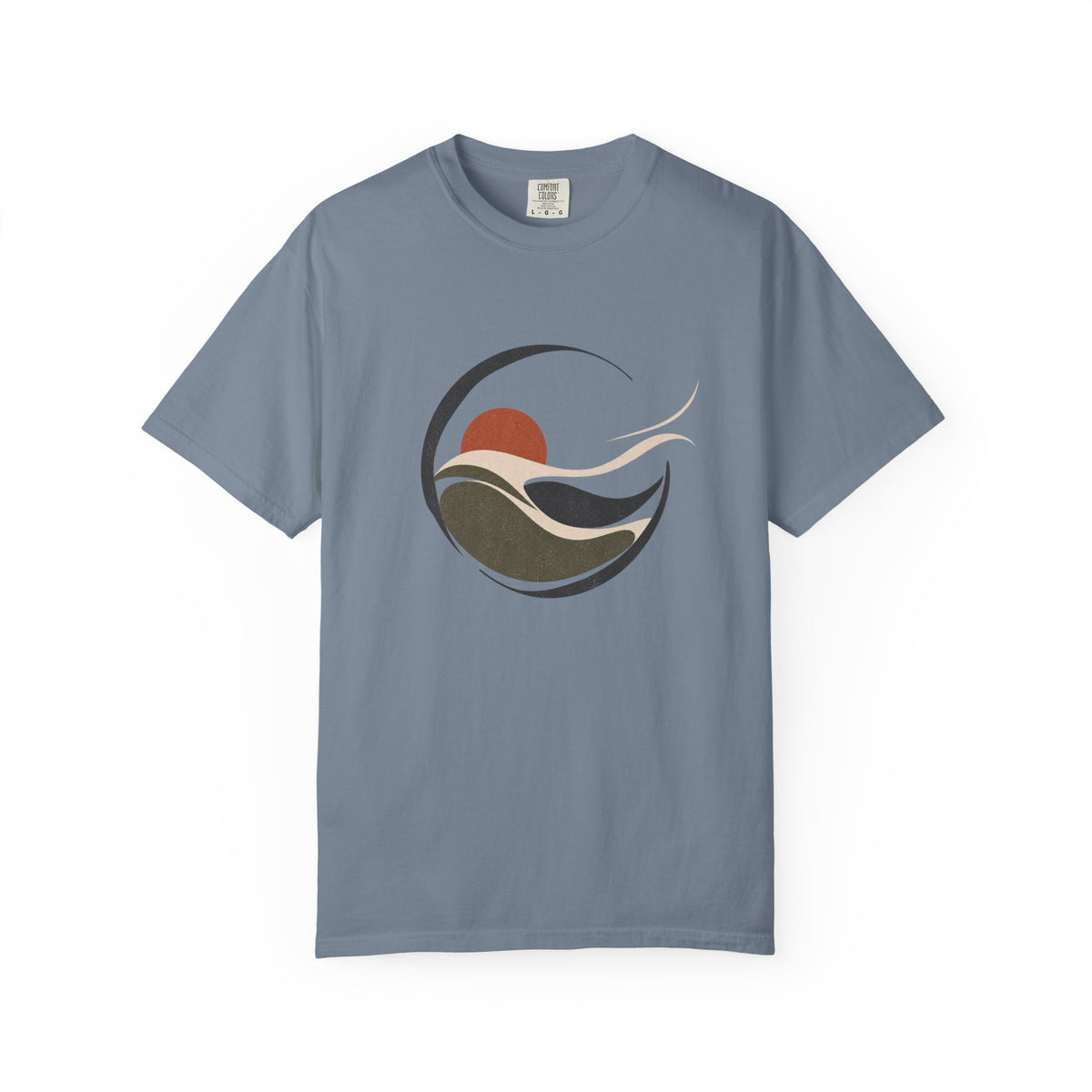 Abstract Wave | Heavyweight Graphic T-Shirt
