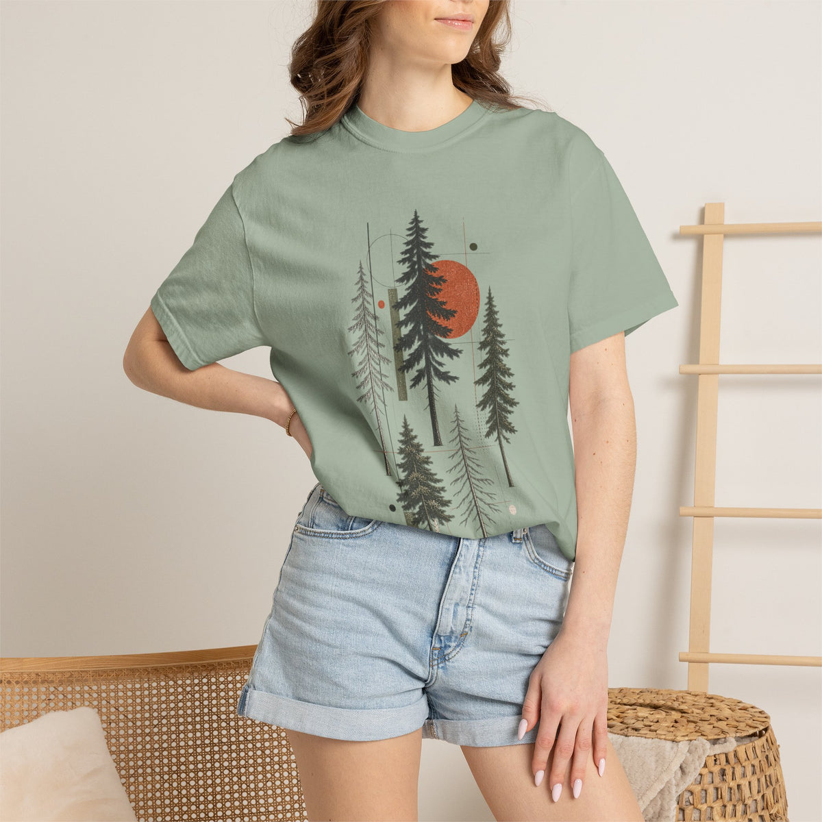Sunset Pines | Heavyweight Graphic T-Shirt