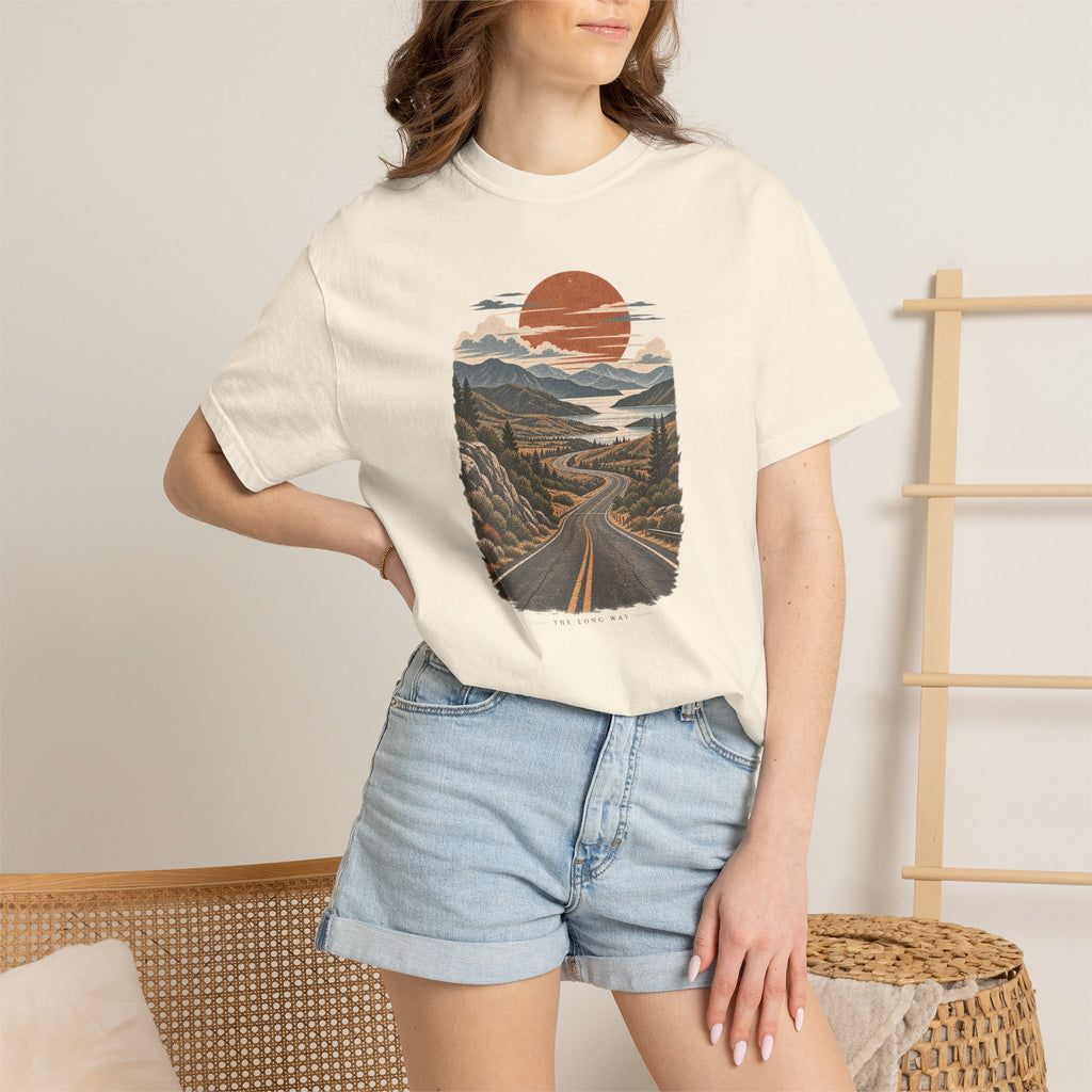 The Long Way | Heavyweight Graphic T-Shirt