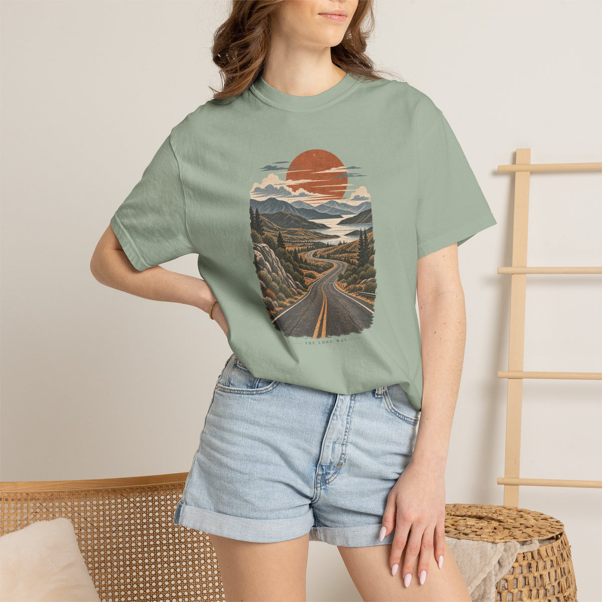 The Long Way | Heavyweight Graphic T-Shirt
