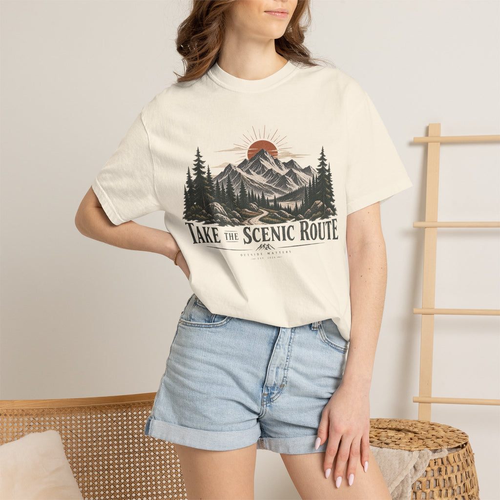 Take the Scenic Route | Heavyweight Graphic T-Shirt
