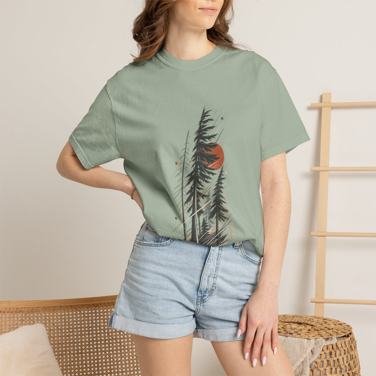 Forest Sun | Heavyweight Graphic T-Shirt