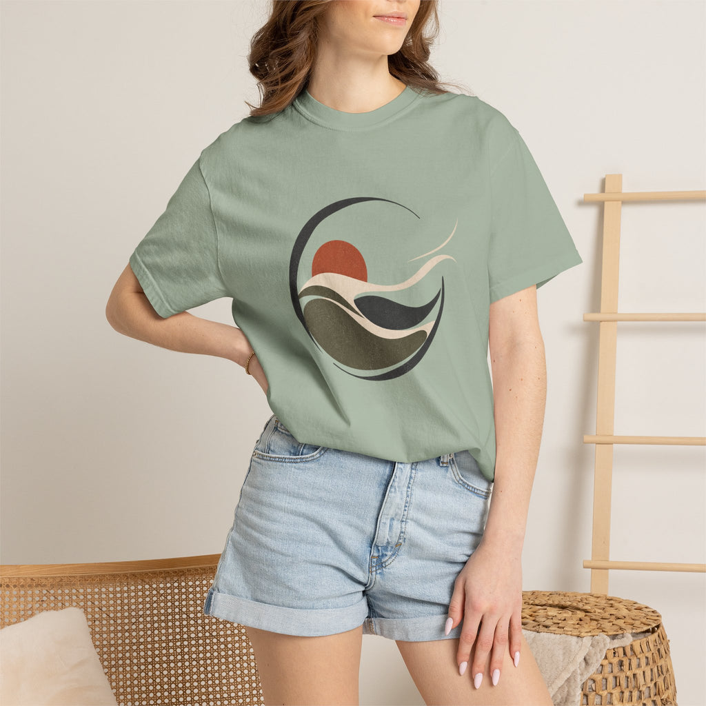 Abstract Wave | Heavyweight Graphic T-Shirt