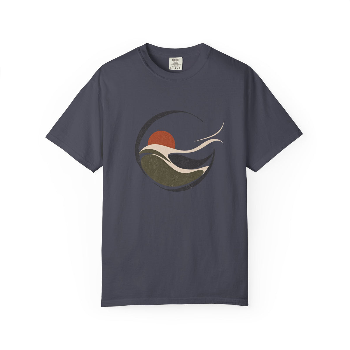 Abstract Wave | Heavyweight Graphic T-Shirt