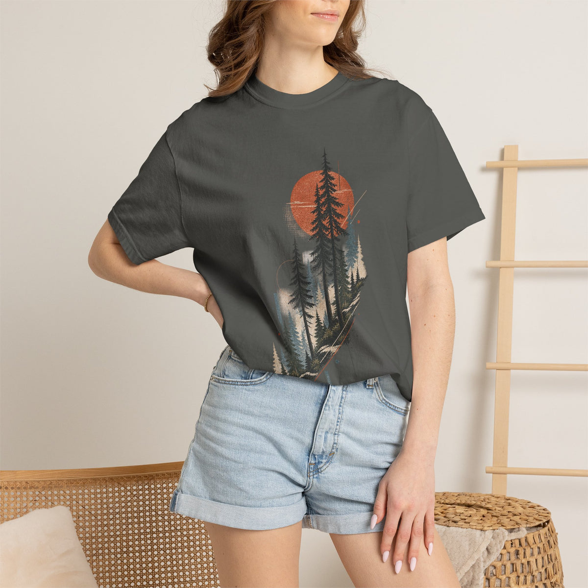 Forest Abstract | Heavyweight Graphic T-Shirt
