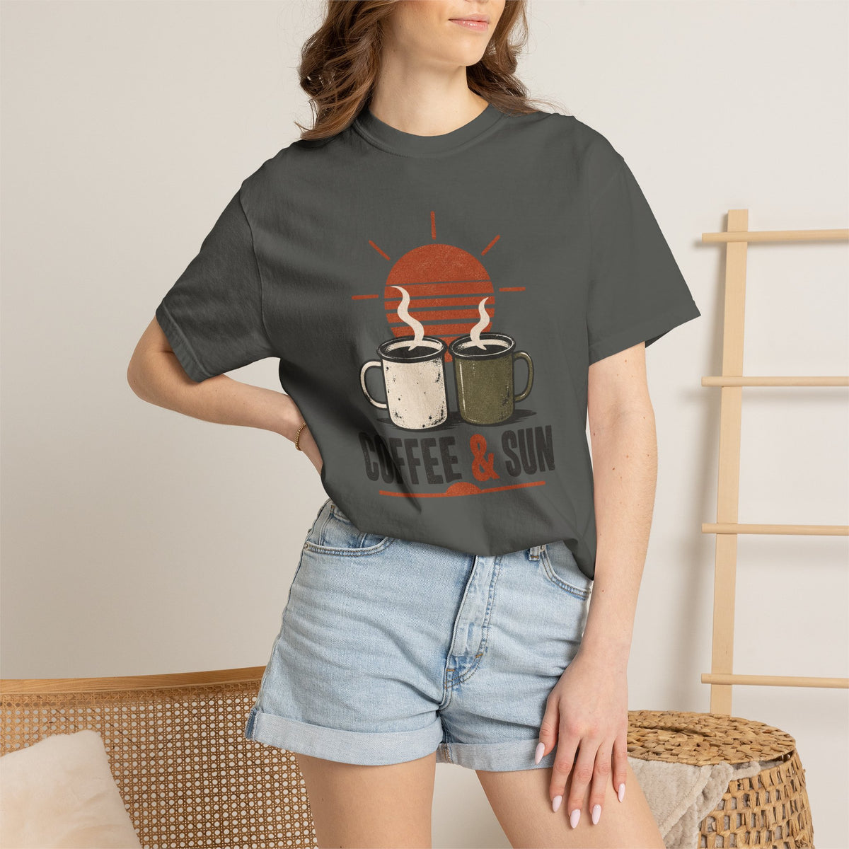 Coffee & Sun | Heavyweight Graphic T-Shirt
