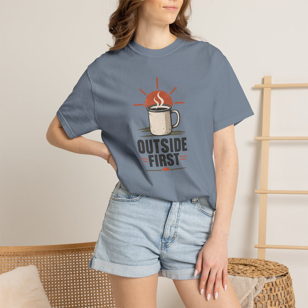 Outside First | Heavyweight Graphic T-Shirt