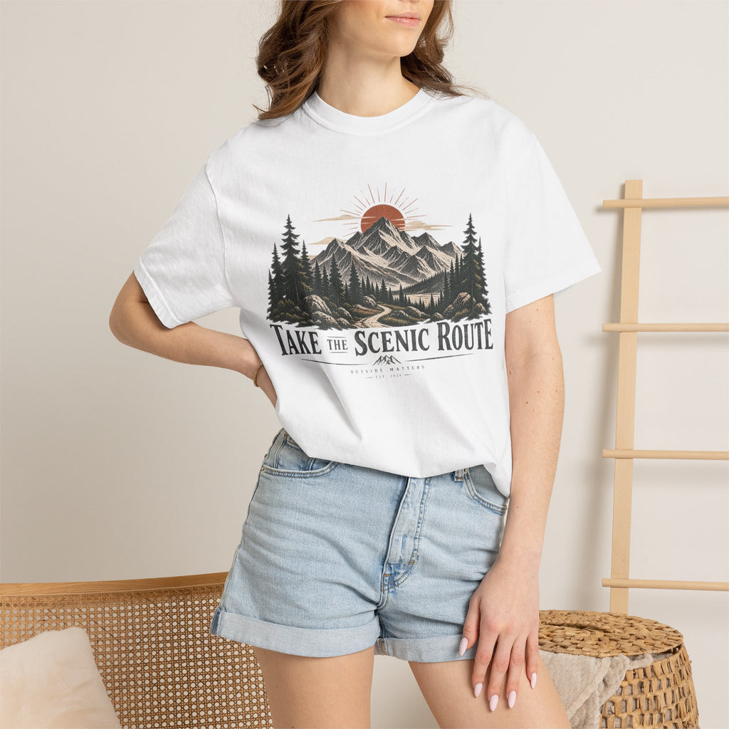 Take the Scenic Route | Heavyweight Graphic T-Shirt