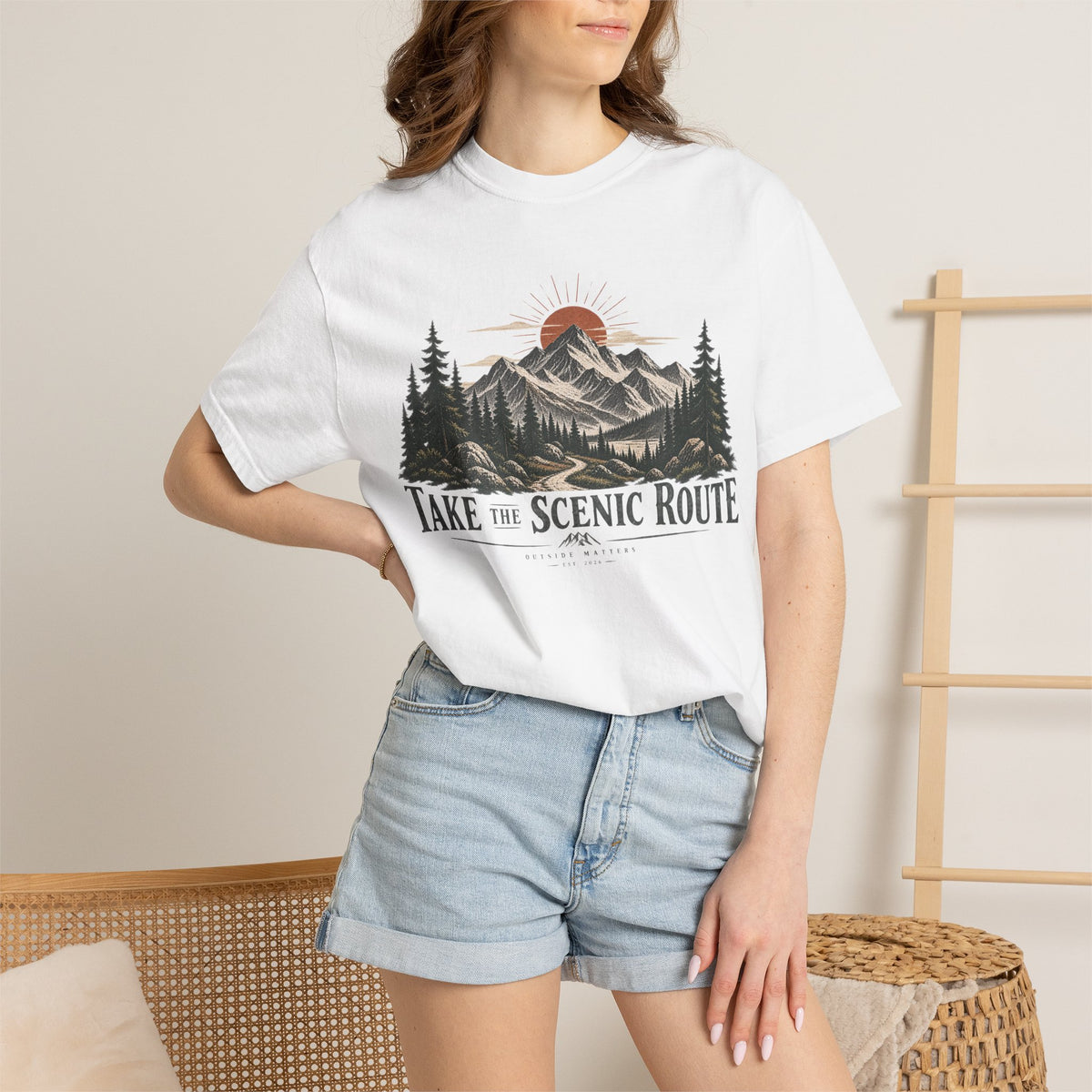 Take the Scenic Route | Heavyweight Graphic T-Shirt